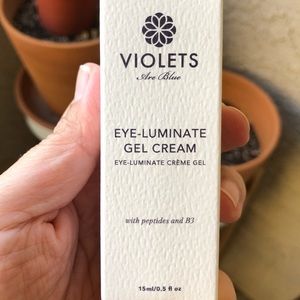 VIOLETS Are Blue Eye-Luminate Gel Cream with peptides and B3